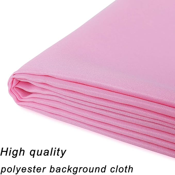 GFCC Pink Backdrop - 8FTX10FT Polyester Pink Photo Backdrop for Photoshoot Background for Photography Screen Video Recording Picture Background
