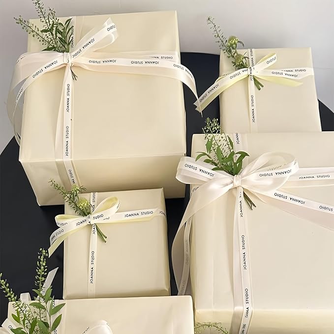 Off White Matte Wrapping Paper,Solid Color Pearly-Lustre Paper,Gift Wrapping Paper,Off White Perfect for Wedding,Valentine's Day,Birthday, Christmas,Baby Shower,DIY Bouquet (17 Inches X 32.8 Feet)