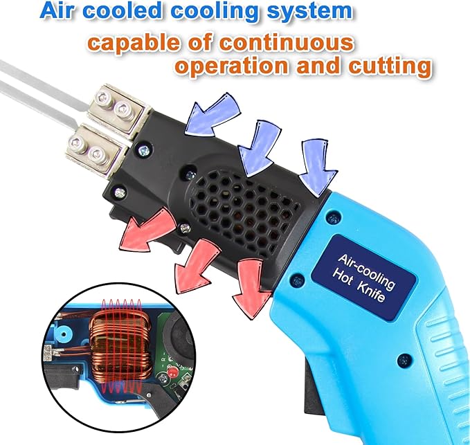 DOMINOX Foam Cutter Air Cooled Electric Hot Knife Foam Cutter Styrofoam Cutter with Slotting Foam Cutting Tool Hot Knife Cutting Tool for EPP, EPS, XPS, EPE, KT Board