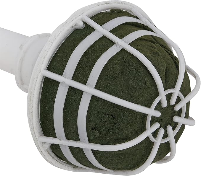 SEHOI 12 Pack Foam Bouquet Holders, Foam Floral Handle Bouquet Holders, Floral Arrangement Foam Bouquet Handle Holder for Artificial Fresh Flowers, Wedding Supplies, Decoration, 3.2 x 7 Inches