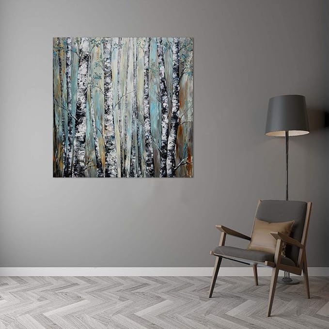 Yihui Arts Abastract Forest Canvas Wall Art Tree Artwork Pictures for Living Room Bedroom and Office Decor