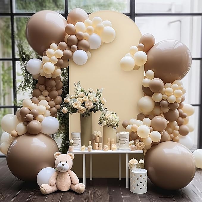 3pcs Arch Backdrop Stand - 4ft/5ft/6ft Gold Metal Flower Balloon Arch Frame Stand for Wedding, Birthday Party, Christmas, Baby Shower, Bridal Shower, Graduation Photography Decoration