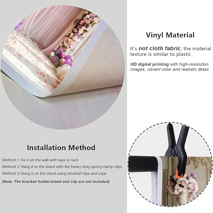 YongFoto Wedding Backdrop 8x6.5ft Flower Arch Door European Style Photography Background Mr Mrs Marriage Engagement Bridal Shower Wedding Ceremony Reception Party Decor Banner Portrait Photoshoot