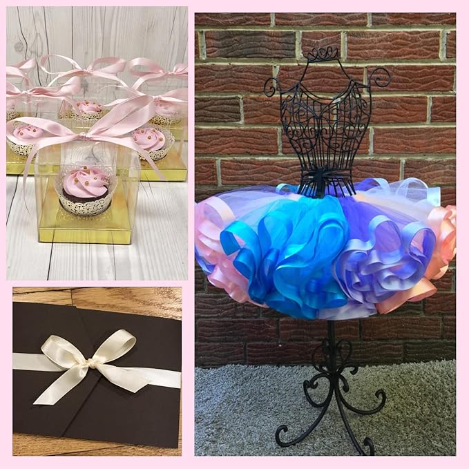Morex Ribbon Double Face Satin, 7/8 inch by 50 Yards, Wine, Silk Ribbons for Gift Wrapping, Birthday Gifts, Satin Dress for Women, Crafts, Wedding