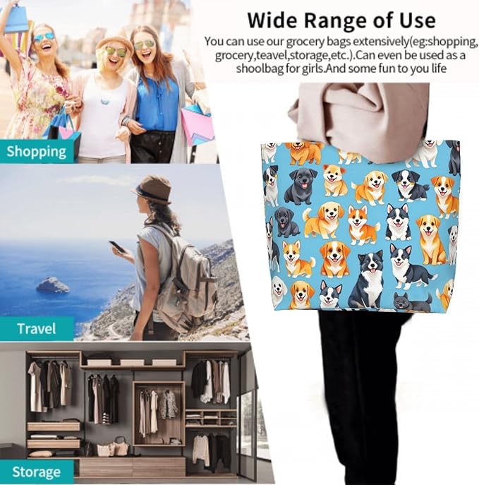 Shoulder Bag Large Reusable Eco-friendly Shopping Bags Portable Storage Handbag