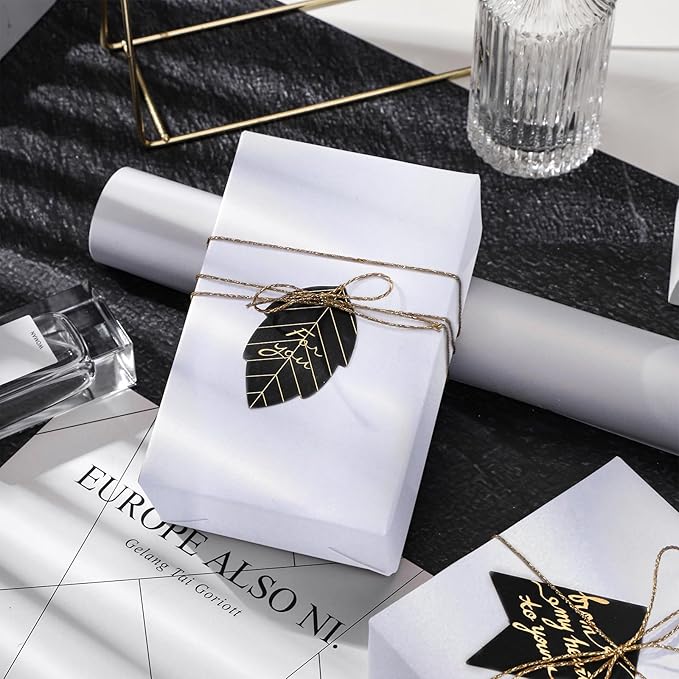 RUSPEPA Pearl White Matte Wrapping Paper-81.5 Sq Ft-Solid Color Pearly-lustre Paper Perfect for Wedding, Birthday, Christmas, Baby Shower -30Inch X 32.8Feet