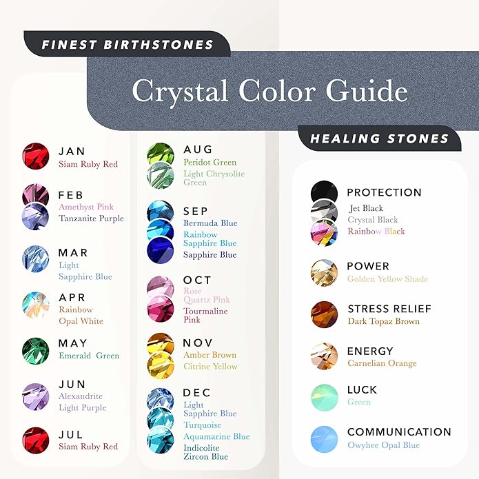 Leafael Necklaces for Women, Infinity Love Birthstone Heart Crystal Pendant, Birthday Jewelry Gifts for Her, Mom, and Wife, Silver Plated, 18 plus 2 inch Adjustable Chain