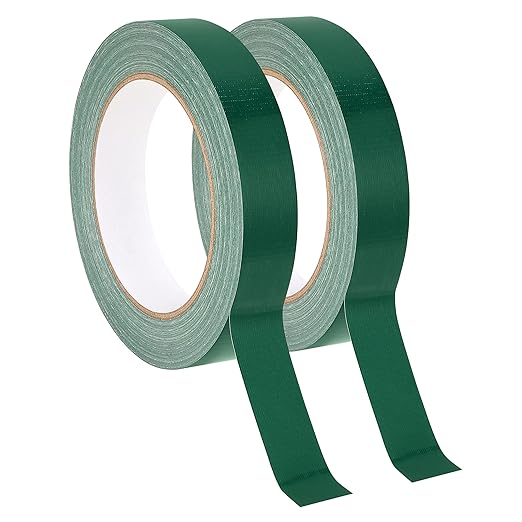 Green Flower Arrangement Tape 2 Pack 3/4" Flower Stem Wrap Adhesive Tape Wedding Bouquet Stem Wrapping Tape for Binding Flowers and Floral Crafts (2PCS, 3/4”x98FT/Roll)