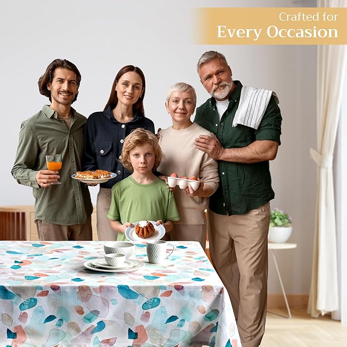 Maison d' Hermine Table Cloth Rectangle Table 100% Cotton 60 x 120 Inches Tablecloth Reusable Decorative for Dining Room, Farmhouse, Home, Party, Festive & Wedding Spring Summer - Summer Picnic