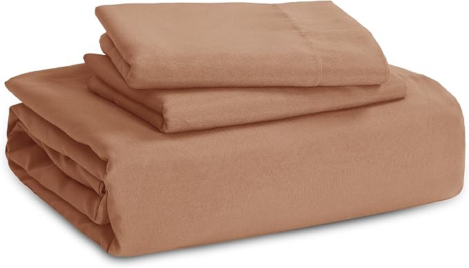 Bedsure Taupe Duvet Cover Full Size - 3 Pieces Prewashed Extra Soft Cotton-Like Bedding Set, Includes 1 Duvet Cover 80x90 Inches with Zipper Closure & 2 Pillow Shams, Comforter Not Included