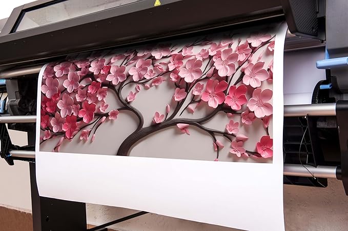 Flower Canvas Wall Art for Living Room Tree Pictures Wall Decor for Bedroom Pink Wall Art for Office Women Size 20 x 40 Inch