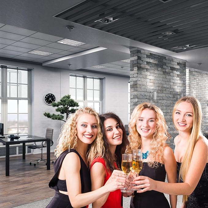 Modern Office Background for Video Conference Business Office Backdrop Interior Brick Wall Windows Virtual Offices Scene Photography Background Live Video Zoom Calls Backdrop Props 9x6ft