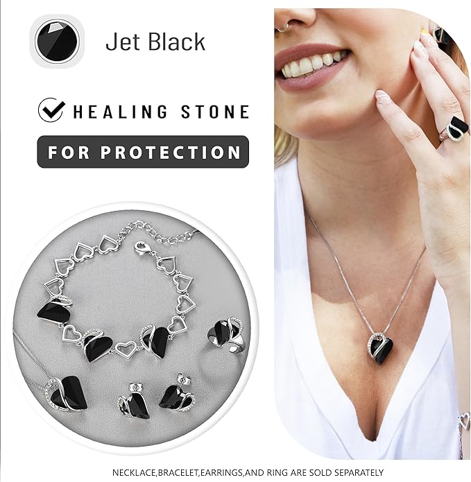 Leafael Necklaces for Women, Infinity Love Birthstone Heart Crystal Pendant, Birthday Jewelry Gifts for Her, Mom, and Wife, Silver Plated, 18 plus 2 inch Adjustable Chain