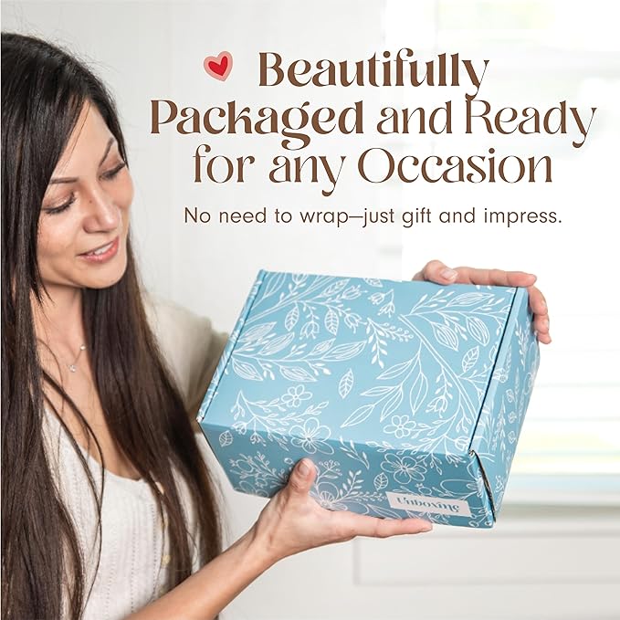 Unboxme Thank You Gift Basket for Women, Warm & Cozy Care Package with Tea, Mug, Socks & Honey, Ready to Gift for Holidays, Clients, Coworkers & Friends