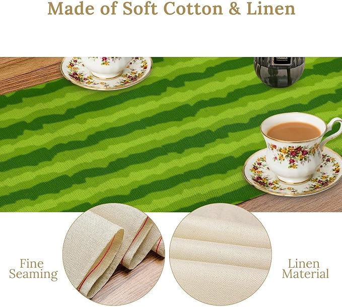 Watermelon Table Runner,Summer Fruit Tropical Birthday Party Decoration Dining Room Home Kitchen Table Decor 13 x 120Inches