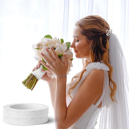 Max Shape 12 Rolls 1/2 Inch 30 Yard Floral Tapes for Bouquet Stem Wrapping, Green Floral Tape for Floral Arranging Craft Projects Corsages, Wedding Bouquet