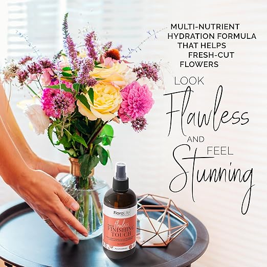 FloraLife Finishing Touch - Hydrating Multi-Nutrient Formula Spray for Fresh-Cut Flowers - 8oz