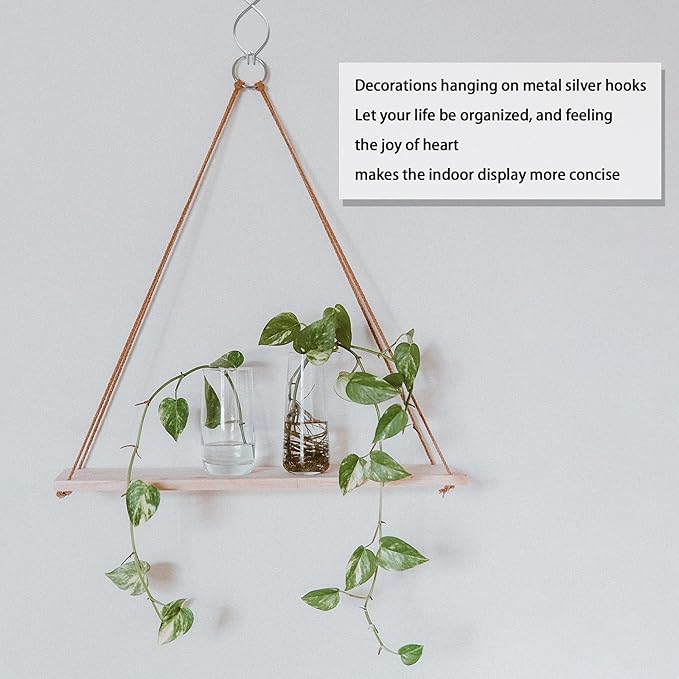 20 Drop Ceiling Hooks for Classrooms & Offices, White Heavy Duty Ceiling Hooks for Hanging Plants & Decorations, Metal T-Bar Hooks for Suspended Drop Ceiling Tiles…