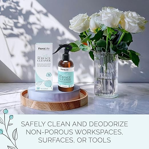 FloraLife Fresh-Cut Flowers Care Kit - Nutrition, Hydration, & Cleaning Solution with Cutting Shears