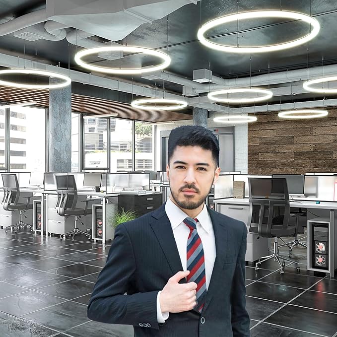 Modern Office Backdrop Video Conference Elegant Business Office Interior Brick Wall Virtual Photography Background Home Offices Live Video Zoom Calls Photoshoot Studio Background Props 10x6.5ft