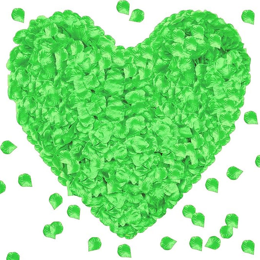 1000 Pieces Artificial Silk Rose Petals Flower Decoration Wedding Party (Light Green)