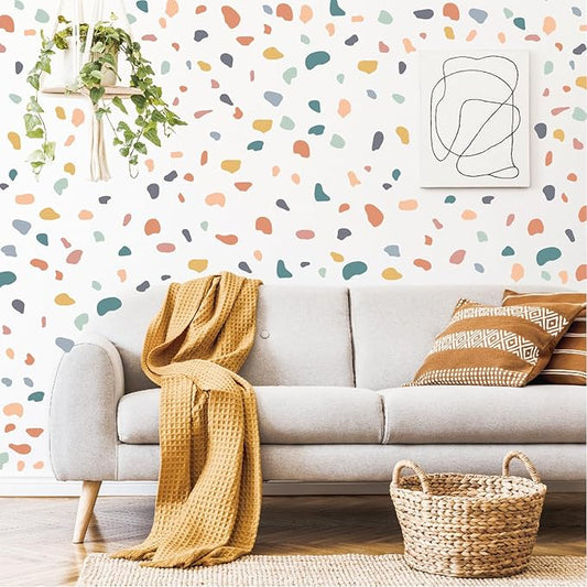 AOWDIAO 720 Pcs Irregular Polka Dots Stickers Peel and Stick Decals for Bedroom, Nursery, Living Room, Bathroom, Classroom, Vinyl Stickers for Wall, Car, Water Bottle, Laptop, Phone Case Decor