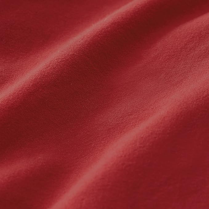 Bedsure Red Duvet Cover King Size - 3 Pieces Prewashed Cotton-Like Extra Soft Bedding Set, Includes 1 Duvet Cover 104x90 Inches with Zipper Closure & 2 Pillow Shams, Comforter Not Included