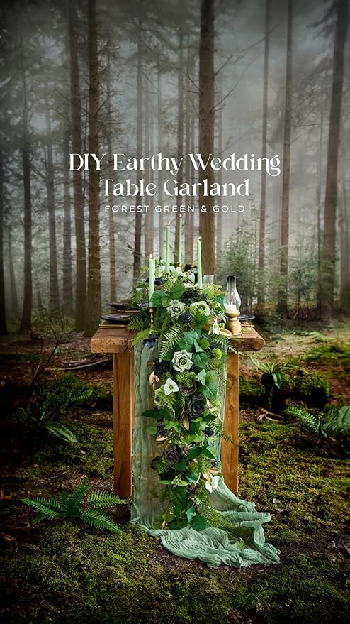 Ling’s Moment Artificial Flowers 25Pcs Emerald Green Roses Decor w/Stems,3" Real Touch DIY Foam Floral for Wedding Bouquet/Centerpieces, Outdoors Party Backdrop, Room/Table, and Garden/Pot Decorations