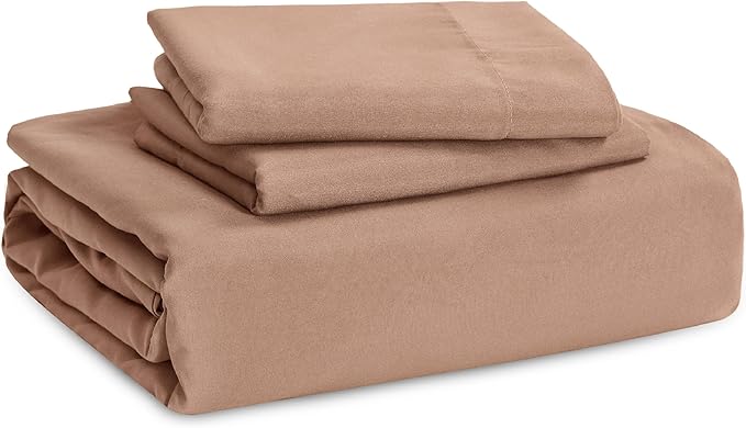Bedsure Mocha Mousse California King Duvet Cover - Prewashed Cotton-Like Extra Soft Bedding Set, Includes 1 Cal King Duvet Cover 104x98 Inches with Zipper Closure & 2 Pillow Shams, No Comforter