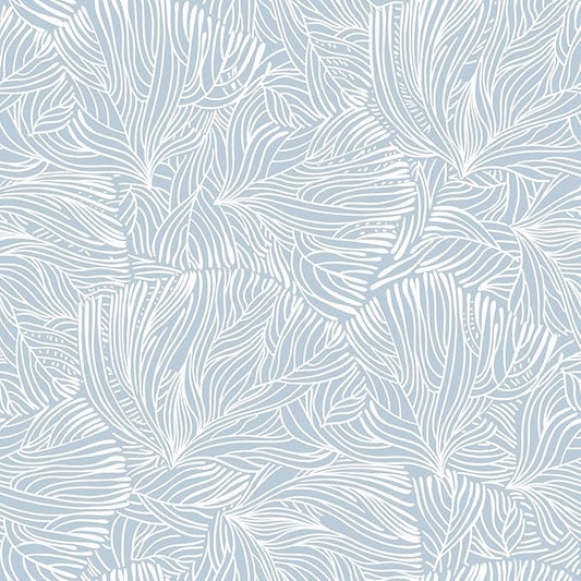 Heroad Boho Peel and Stick Wallpaper Blue Floral Contact Paper Modern Removable Self-Adhesive Wallpaper for Bedroom Living Room Cabinets Decoration Thicken Vinyl Roll Renter Friendly 17.3" x 98"