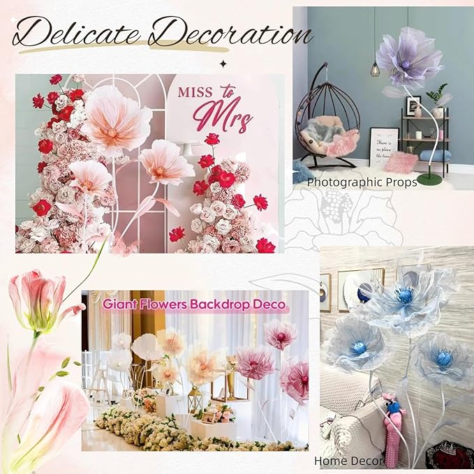 Wedding Decorations for Reception, 5.58 ft Huge Artificial Silk Flower Decoration, Wedding Arrangements, Birthday Party Banquet Background Decor, Shop Window Display (S Red)