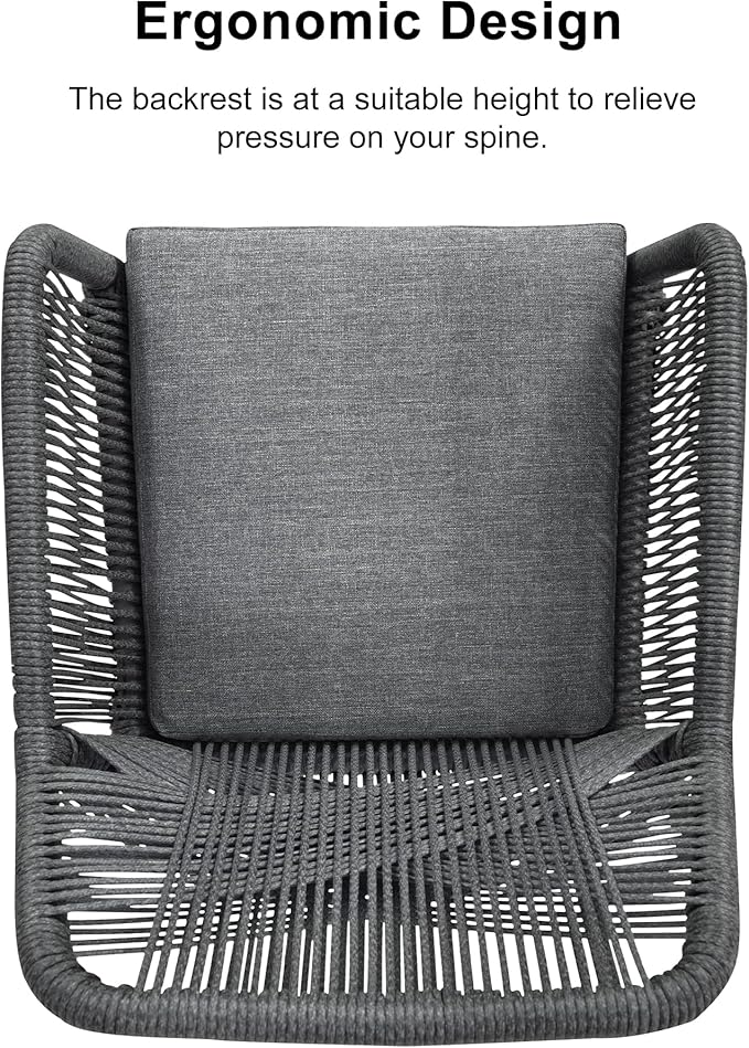 PURPLE LEAF 14 Pieces Outdoor Patio Dining Set All-Weather PE Rattan Furniture Set with All Aluminum Frame Sqaure Table and Chairs Set for 12 People Lawn Garden Backyard Deck, Grey