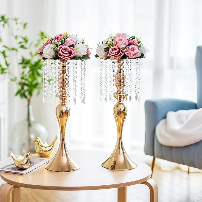 Flower Centerpieces for Wedding Tables: Wedding Table Decorations Dusty Rose & White Flower Balls Centerpieces for Engagement Cerebration Party Center Pieces 6 Packs