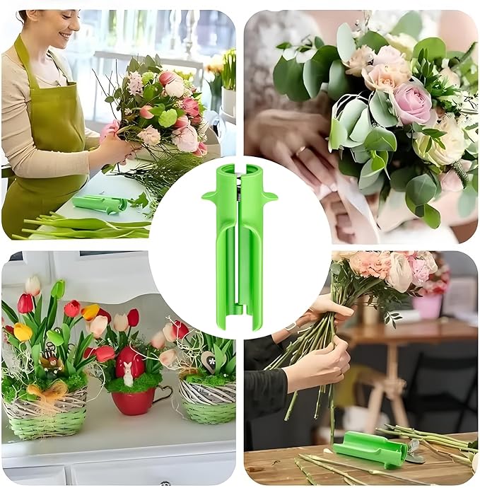 Rose Thorn Stripper Tool, Rose Stripper Thorn Remover, Thorn Remover for Roses, Flower Stripper with 1 Pair Gardening Gloves, Rose Thorn Remover for Home Florist Gardening Floral Arrangements