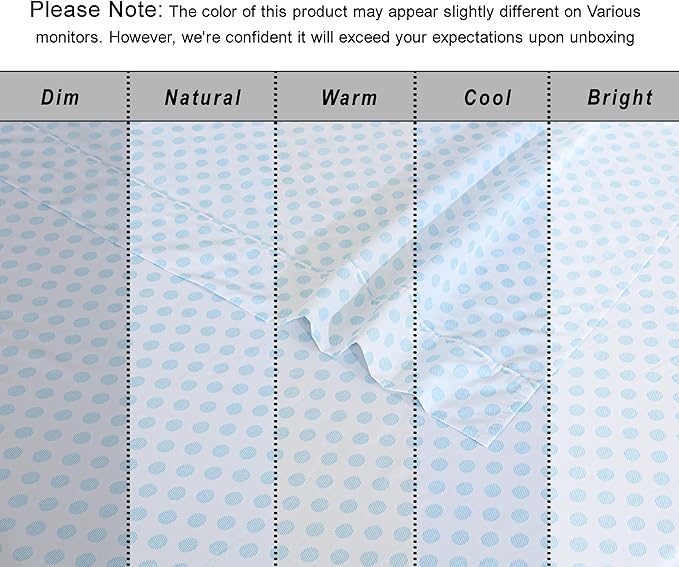 RUVANTI 100% Organic Cotton Sheets Split King, Percale Weave, GOTS Certified, 5-Piece Set, Deep Pocket 15", Crisp & Breathable, Soft Durable Bedding, Sábanas Algodón Orgánico – Circle Imprint