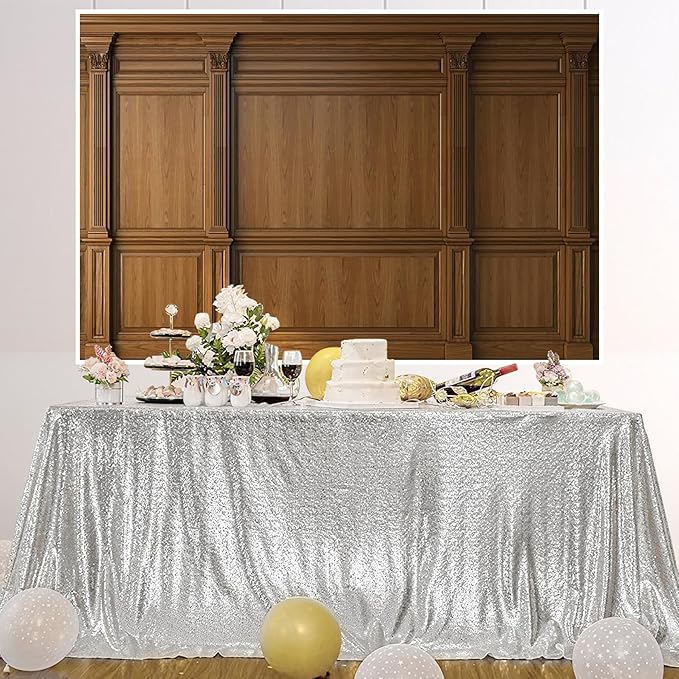 AOFOTO Vintage Room Inside Backdrop Classic French Frame Brown Walls Photo Background for Wedding Bridal Shower Party Banner Home Headboard Decor Wall Photo Studio Booth Props 5x3ft