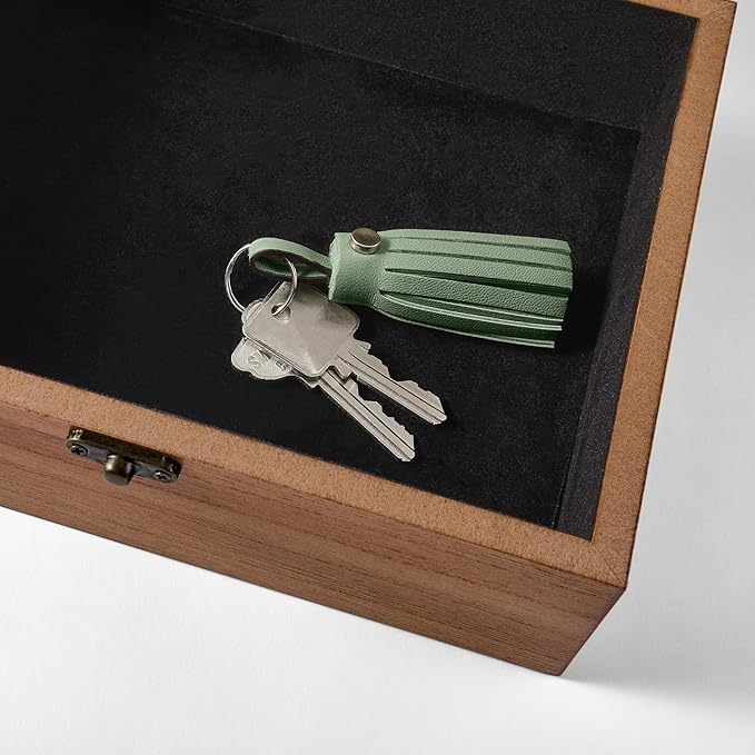 Let's Make Memories Personalized Wooden Keepsake Box With Hinged Lid - Wood Memento Box - Decorative Storage - Home Decor - For Couples, Wedding, Newlyweds - Laser Engraved - XOXO Script