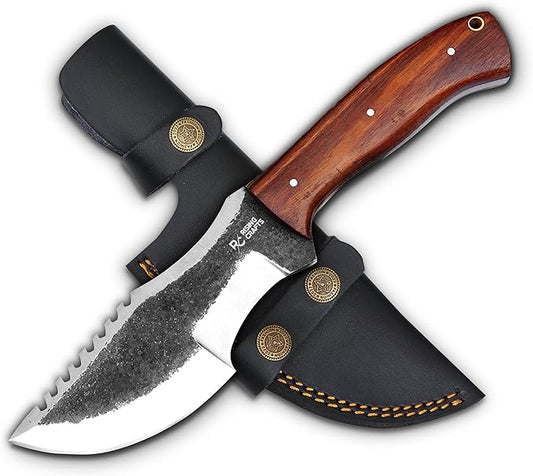 10.00 Inch Tracker Knife-Survival & Hunting Knife- Custom -Handmade High Carbon Steel for Camping & Bushcarfting-Gift For Men