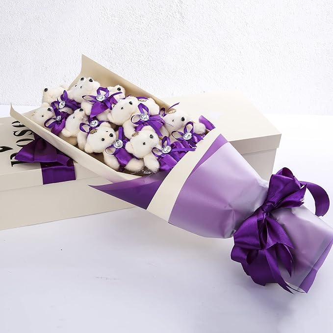 LIUYAXI Purple Double Faced Satin Ribbon, 1/8" X Continuous 100 Yards, Thin Ribbons Perfect for Gift Wrapping Wedding Invitation Card Hair Bows Tag Floral Arrangement DIY Craft