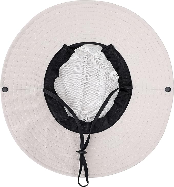 Womens Summer Sun Hat Beach Hat Wide Brim Outdoor UV Protection Hat Foldable Cool Mesh Ponytail Bucket Hat