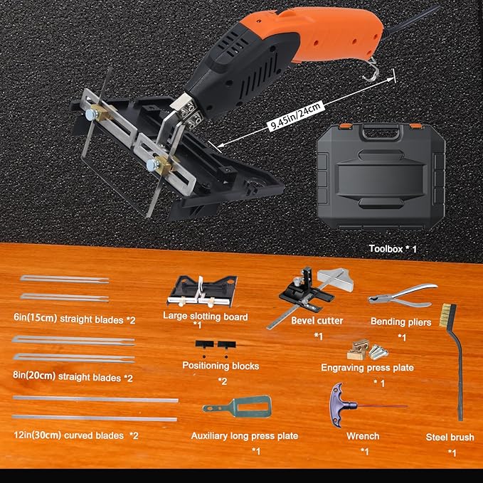 Air Cooled, Electric Hot Knife - Foam Cutting Tool with Blades & Accessories Use Foam Cutter for Engraving and DIY Handmade