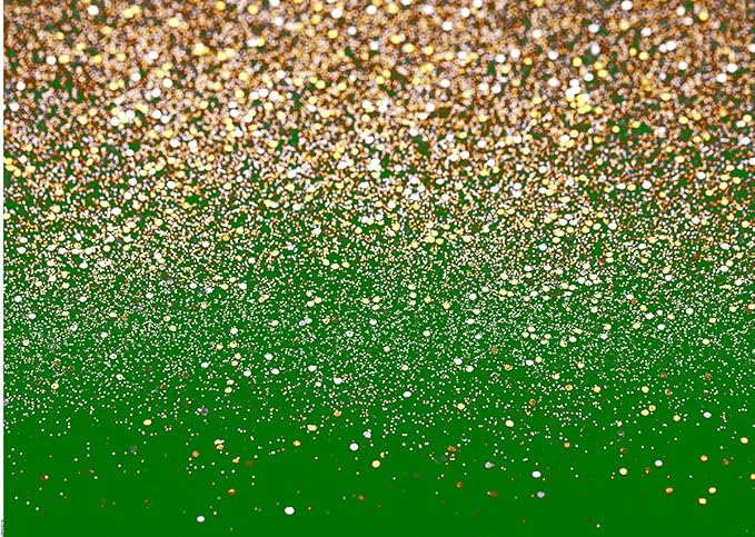 7x5ft Green and Gold Backdrop Golden Spots Backdrop for Photography Vintage Astract Background for Family Birthday Party Newborn Studio Props