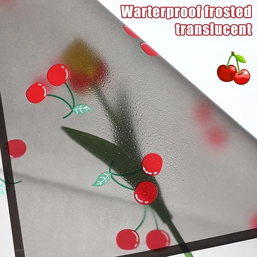 20 Sheets Bouquet Wrapping Paper, 22.4Inch Black Cherry Pattern Flower Floral Wrapping Black Floral Paper for Bouquets Kit, Waterproof Decorations with Ribbon for DIY Crafts Wedding Birthday Party