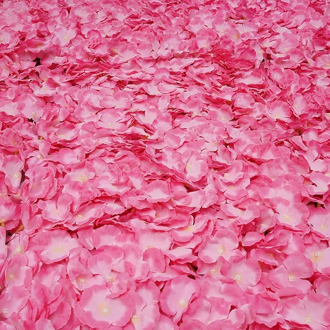 16"x 24" Artificial Flower Wall Panels,Flower Wall Mat Silk Flower Panels for Outdoor Garden Backyard Fence Fence Privacy Screen and Indoor Wall Decor(20Pcs Pink,Style 2)