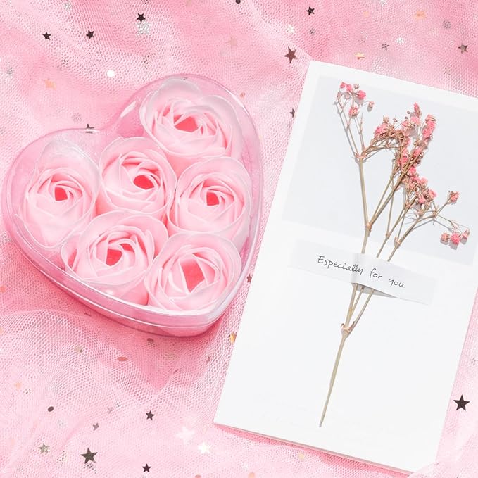 Birthday Gifts for Women Self Care Gifts Get Well Soon Gifts, Rose Relaxing Spa Gifts Basket Care Package w/ Luxury Flannel Blanket, Unique Christmas Gifts for Mom Her Friend Sister Wife Grandma