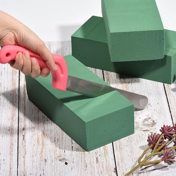 PATIKIL Floral Foam Knife, 1 Set/2Pcs Florist Professional Cutting Knife for Flower Foam Block Cake, Grey/Purple