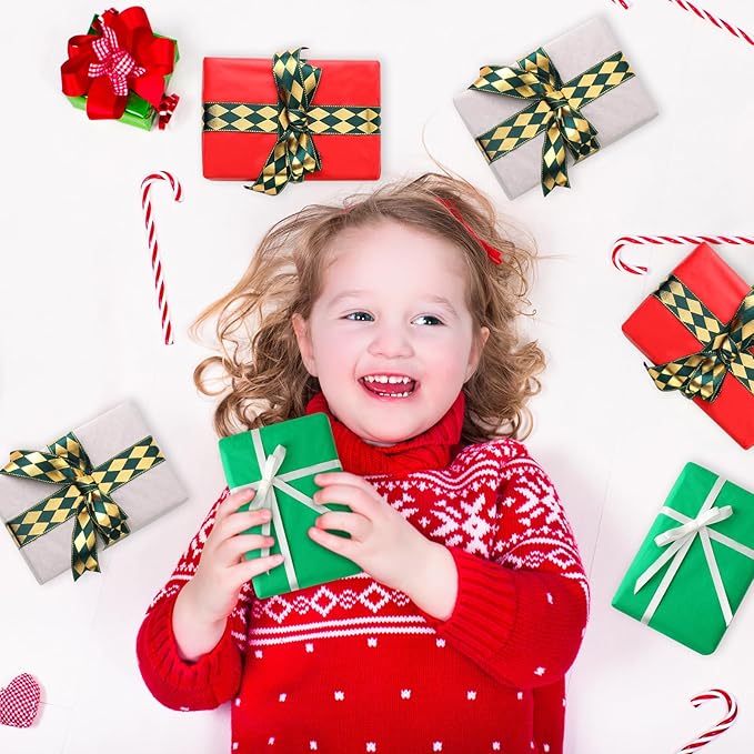 Tatuo 600 Sheets Christmas Tissue Papers Bulk 20 x 14 Inch Red Green and White Christmas Gift Wrapping Paper DIY Presents Arts Crafts Xmas Gift Bags Boxes Holiday Party Favor Supplies