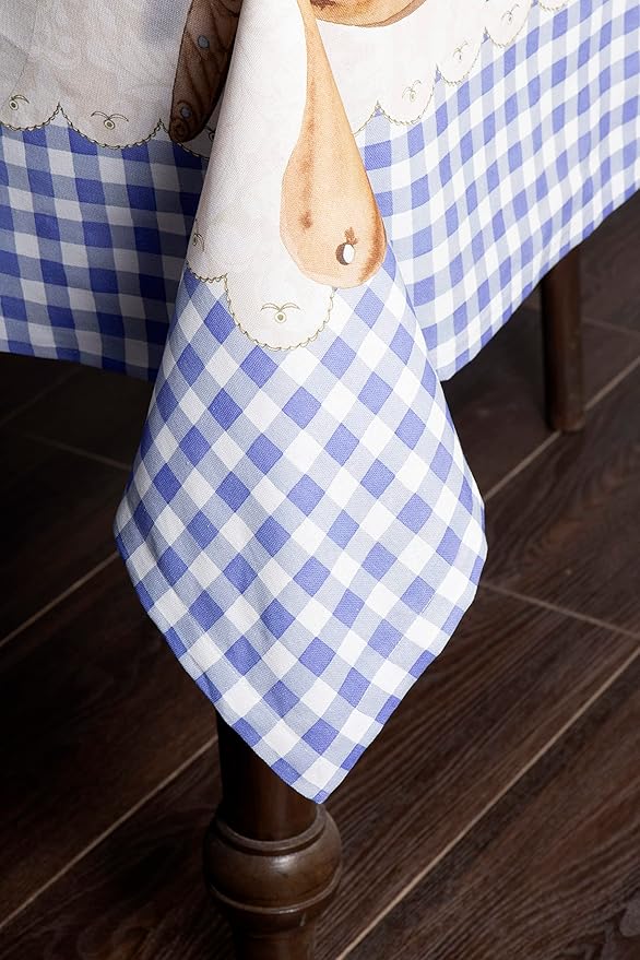 Maison d' Hermine Table Cloth Rectangle Table 100% Cotton 60 x 120 Inches Tablecloth Reusable Decorative Everyday Use for Dining Room, Farmhouse, Home Party, Festive & Wedding Spring Summer - Gourmand