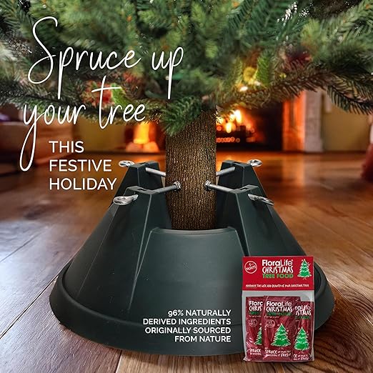 FloraLife Christmas Tree Food - Nourish, Hydrate, & Freshness Soluble Treatment Solution - 5 Sachets