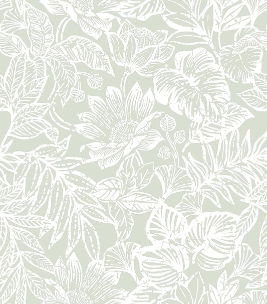 Peel and Stick Wallpaper Modern Wall Paper Green Boho Contact Paper Bedroom Bathroom Wallpaper Peel and Stick Light Green Tropical Leaf Removable Self-Adhesive Wall Decor 17.3" x 118"